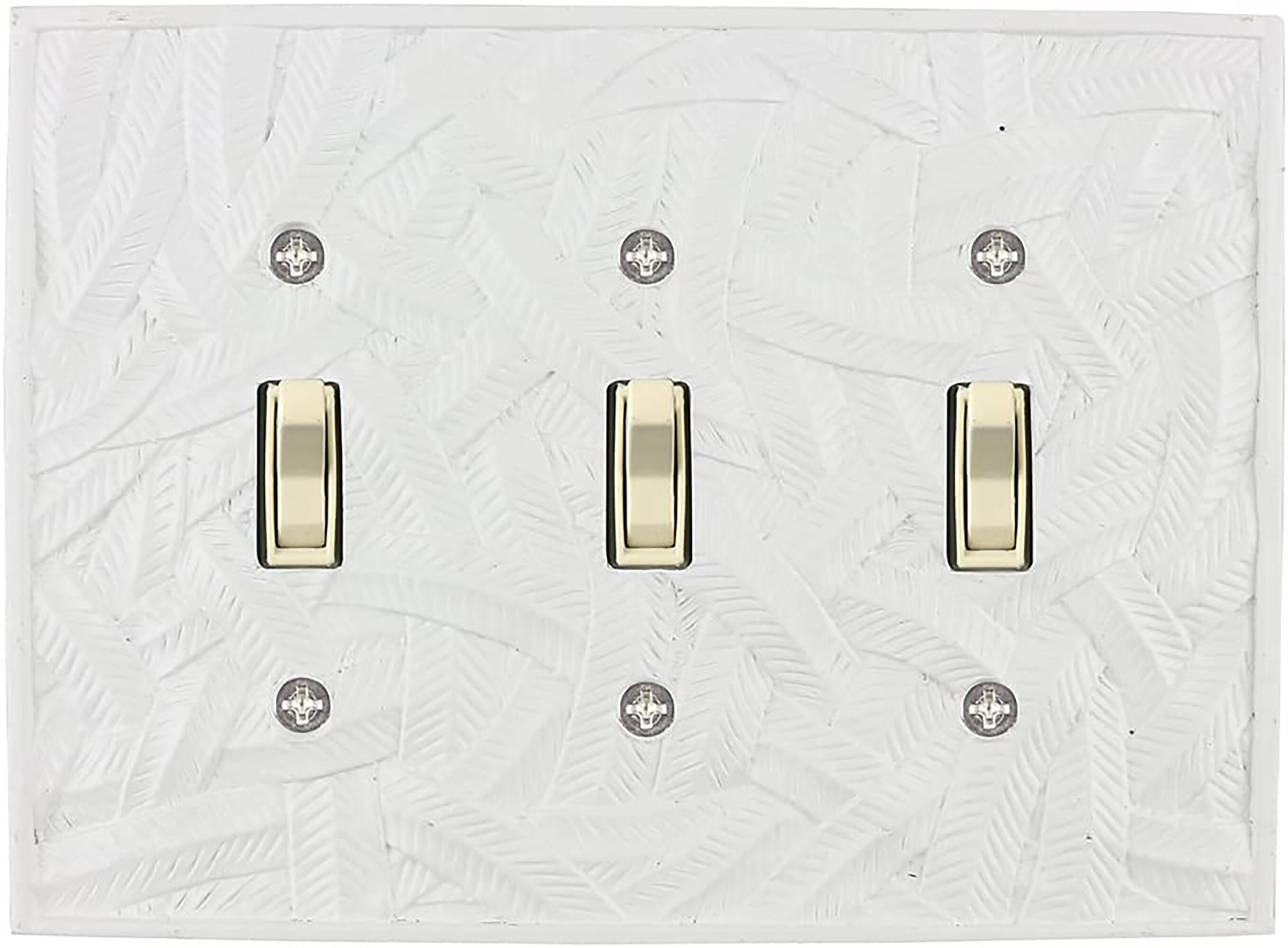 Meriville Island 3 Toggle Wallplate, Triple Switch Electrical Cover