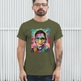 thumbnail image 3 of Tee Hunt Dean Russo Ruth Bader Ginsburg T-Shirt Pop Culture Icon RBG Men's Tee, Military Green, 4X-Large, 3 of 5