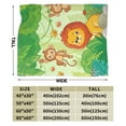 thumbnail image 3 of Kll Fleece Blanket Plush Throw Blanket African Animals In The Jungle,Soft Fuzzy Cozy Flannel Blanket For Couch Sofa Bed.(60"X50"), 3 of 9