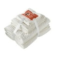 thumbnail image 4 of Beautiful by Drew Barrymore 6-Piece Dot Bath Towel Set, 100% Cotton, Off White, 4 of 5