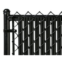 Black 4ft Ridged Slat for Chain Link Fence