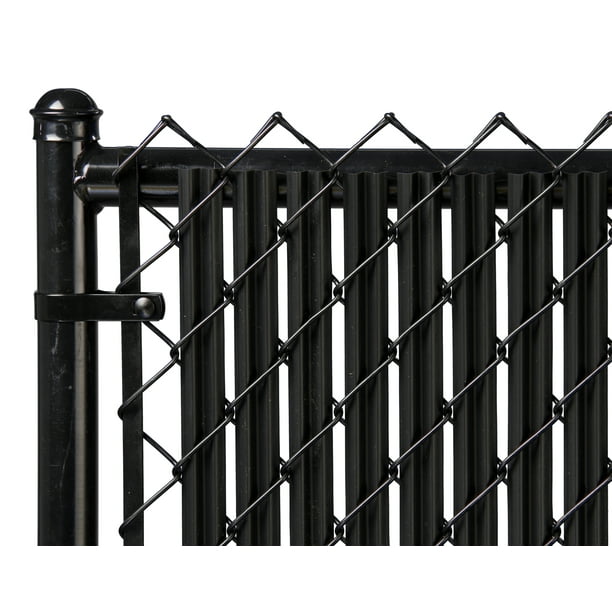 Black 4ft Ridged Slat For Chain Link Fence Walmart Com Black 4ft Ridged Slat For Chain Link Fence Walmart Com