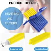 (32 Pcs) Starkey Hear Clear Hearing Aid Wax Guards Filters, Starkey Hearing Aid Replacement Parts Supplies, Ear Cleaning Kit Accessories, Cerumen Schutz Removal & Replacement Tool (4 Box, 32 Filters)