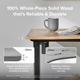 thumbnail image 4 of mopio Sterling Electric Standing Desk, Computer Desk, Home Office Desks Table Top Only (53" Oak), 4 of 15