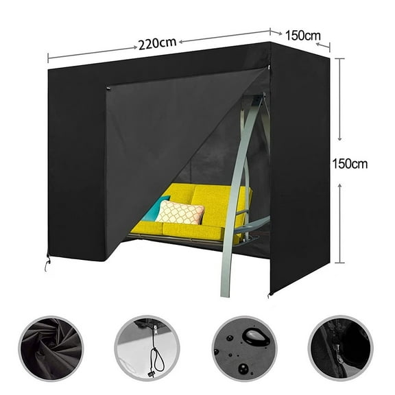 Adjustable Garden Swing Cover with Convenient Zipper for Fast Application