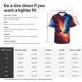 thumbnail image 6 of Lsque Red And Blue Fire Wolf pattern Hawaiian Shirt for Men, Unisex Summer Beach Casual Short Sleeve Button Down Shirts-Small, 6 of 9