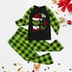 thumbnail image 5 of Conjunto de pijama de 2 piezas, cómodo pijama familiar navideño, ropa para el hogar para padres e hijos Kuymtek Verde niño 13-14 años, 5 of 6
