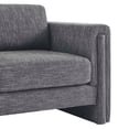 thumbnail image 6 of Armchair Accent Chair, Grey Gray, Fabric, Living Kitchen Cafe Bistro Hospitality Restaurant, Modern Contemporary HB34789, 6 of 9