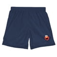 thumbnail image 3 of Sesame Street Elmo Head Mens Lined Mesh Shorts, Navy, Small, 3 of 6