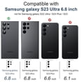 thumbnail image 2 of Smasener for Galaxy S23 Ultra - Samsung Galaxy S23 Ultra Camera Lens Protector, 9H Tempered Glass Camera Cover Screen Protector Metal Individual Ring for Samsung Galaxy S23 Ultra 6.8 inch(2023), 2 of 7