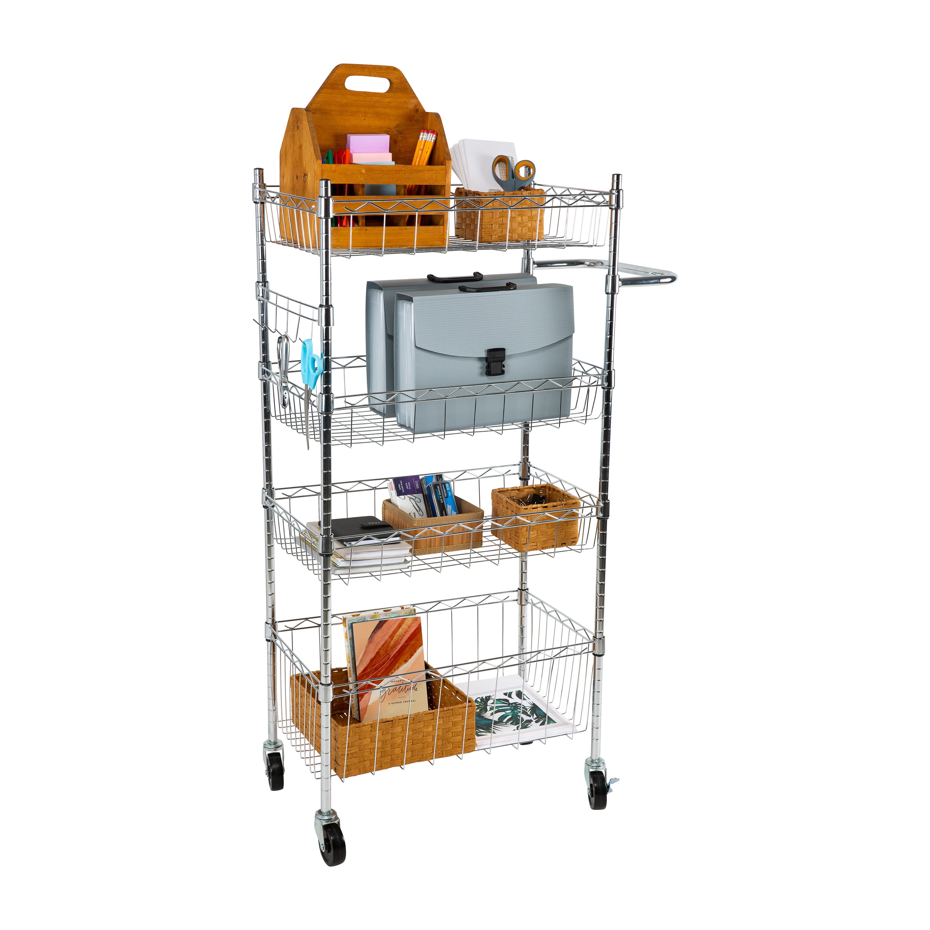 Organize It All Organize It All 4 Tier Utility Cart