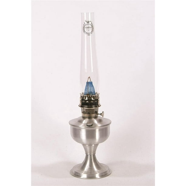 Aladdin Aluminum Table Oil Lamp WITH Parts Kit