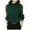 Green, variant on Giftesty Womens Plus Size Fashion Women Casual Long Sleeve O-Neck Solid Patchwork Loose Short Tops