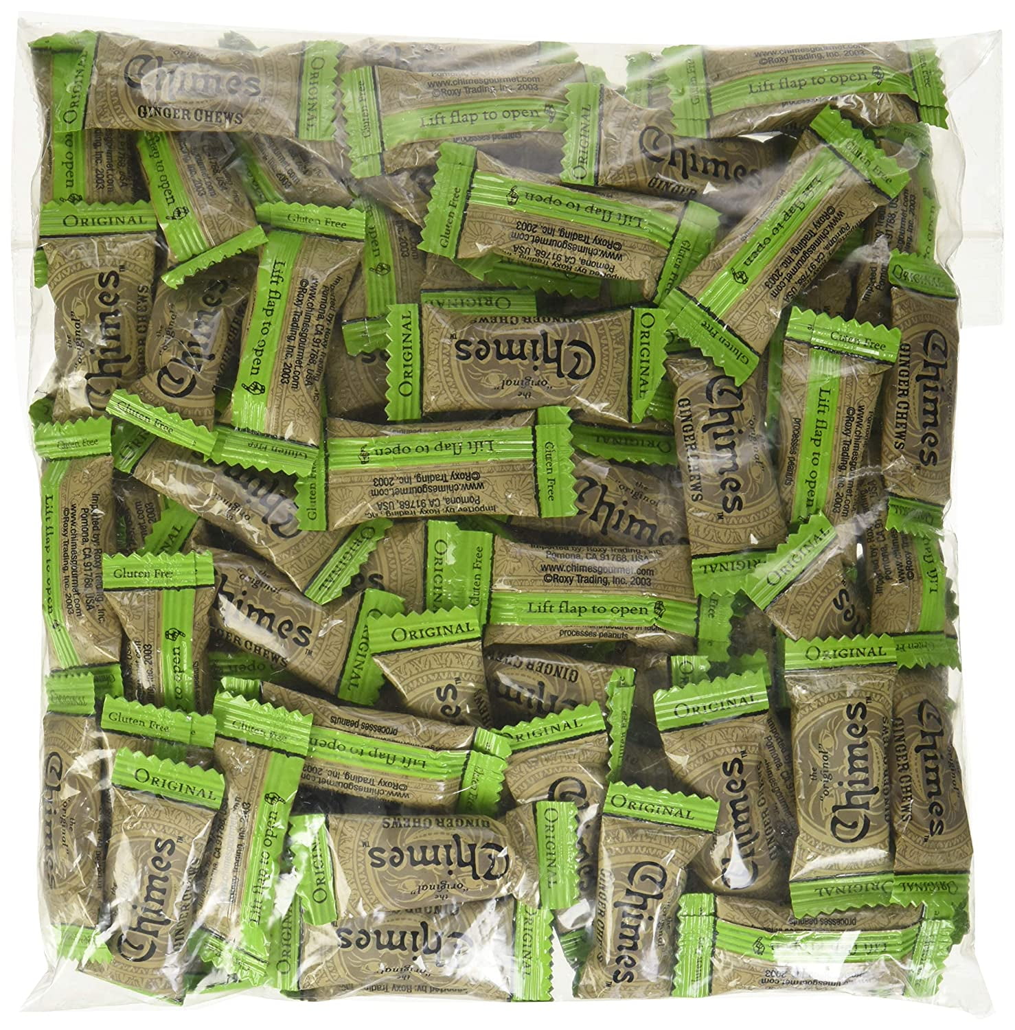 Chimes Original Ginger Chews, 1pound bag