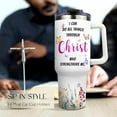 thumbnail image 5 of Christian Gifts for Women Faith - Christian Tumbler - Inspirational Religious Birthday Gift for Women - Catholic Spiritual & Confirmation Baptism Gifts for Girl - 40 Oz Stainless Steel Tumbler, 5 of 6