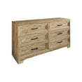 thumbnail image 6 of Castle Place Traditional 6 Drawer Wooden Dresser, Brown Oak, 6 of 9