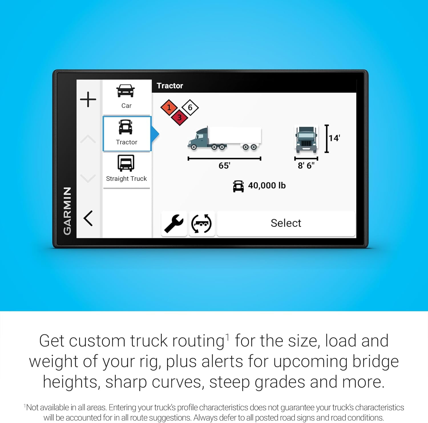 Restored Garmin dezl OTR620 6" Truck GPS Navigator with Birdseye Imagery and Routing (Refurbished)