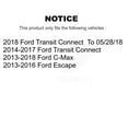 thumbnail image 2 of Transit Auto Rear Coated Disc Brake Rotors and Semi-Metallic Pads Kit for Car Ford Escape Connect C-Max KGA-103938, 2 of 15