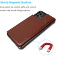 thumbnail image 3 of Tekcoo for Motorola Moto G Stylus 5G 2023 Wallet case, Flip Wallet Leather Magnetic Clasp Case with Credit Card Holder and Shockproof Function Kickstand Phone Cover - Brown, 3 of 7