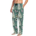 thumbnail image 2 of FORMRS Mens Pajama Pants with Pockets Sleepwear Lounge Bottoms Sizes S-2XL, Red Christmas Gingerbread, 2 of 7