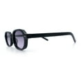 thumbnail image 6 of Hipster Narrow Oval Hustler Pop Color Lens Mid Temple Sunglasses Black - Purple, 6 of 8