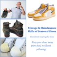 thumbnail image 4 of Shoe Shrink Wrap Bags, Sneaker PVC Heat Shrink Plastic Wrap Shoes Protector (100Pcs 11x18 Inches), 4 of 7