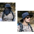 thumbnail image 4 of Men Women Fishing Hiking Flap Caps Quick Dry 360 Degree Sunshade UV Protection Removable Face Mask Ear Neck Cover Outdoor Caps, 4 of 9