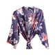 thumbnail image 1 of Minnieouse Batas de noche de satén para dama de honor, estampado de patrón, regalo de boda, fiesta nupcial, ropa de dormir, suministro de disfraces para Disfraces de disfraces Azul oscuro L Minnieouse AP012754-10, 1 of 6