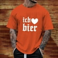 thumbnail image 2 of Razzly Men's Graphic T Shirt Funny Print Short Sleeve Casual Tee Comfortable Summer Top for Daily Wear Lightweight Breathable Blend(Orange,M), 2 of 6