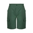 thumbnail image 2 of Bcfgryg Men'S Summer Shorts With Multiple Pockets For Comfort And Lightweight Twill Cotton Elastic Waist Casual Work Shorts Men’s Cargo Pants, 2 of 4