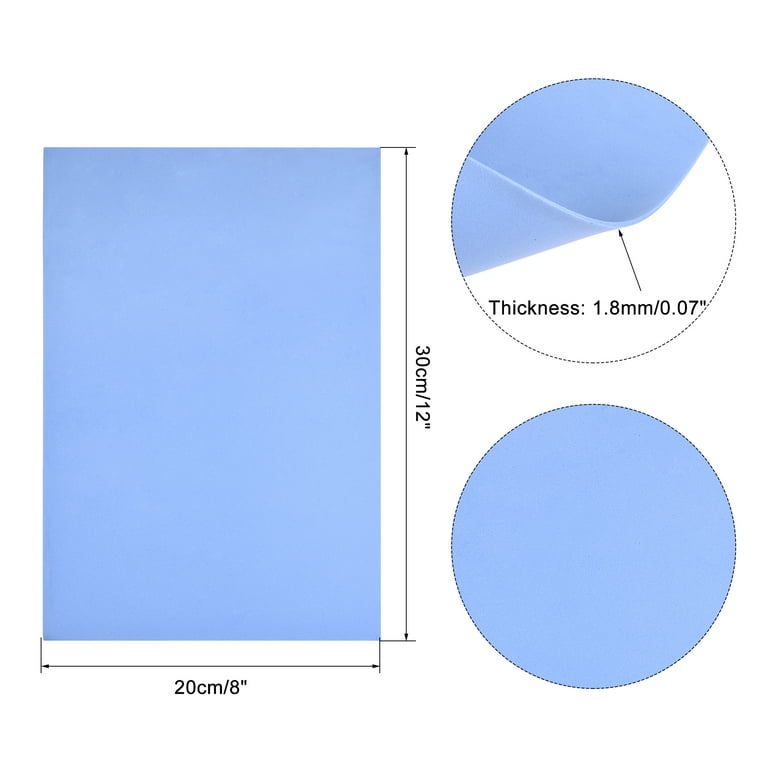 Uxcell 12x12 Blue Vinyl Sheets Permanent Adhesive for Craft, Decorate  Sticker 10 Pack