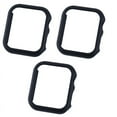thumbnail image 1 of 3 Pack Compatible for Apple Watch Case 40mm [NO Screen Protector] Series 6 5 4 SE, Hard PC Bumper Case Protective Cover Frame Compatible for iWatch 40mm,original black, 1 of 5