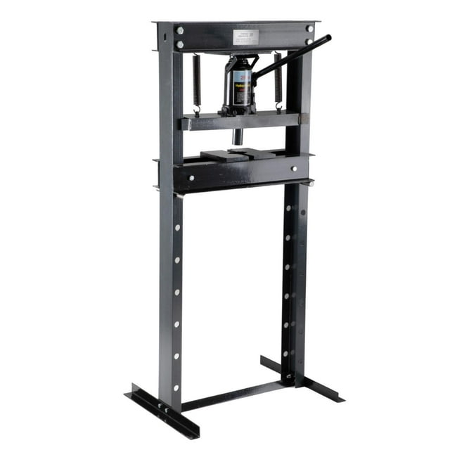 Prensa Hidráulica 20 Ton Gato De Botella y Placas Estructura Acero Reforzado Rango de Trabajo 30-950 mm Forma en H Herramienta Taller Mecánico Automotriz Uso Rudo Industrial Kingsman negro