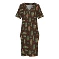 thumbnail image 3 of Bigfoot Forest-vestido holgado con bolsillos para mujer ropa de verano, 3 of 6