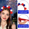thumbnail image 6 of Zhourta Independence Day Hairband Colour Stripe Headbands USA Flag Hairband for 4th of July Party Patriotic Festival Accessories Photo Props, 6 of 6