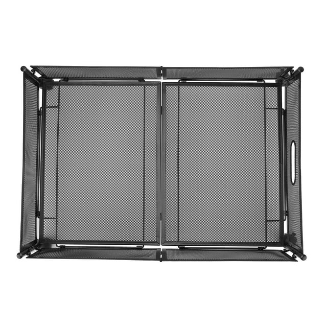 Rangement sous le Lit avec Roues, Tiroirs de Rangement en Métal Pliables et Mobiles avec Roues, Assemblage d'Outils de Rangement sous le Lit en Métal