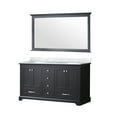 thumbnail image 3 of 60 in. Wide Espresso Vanity / Marble Top & Open Shelf / Bathroom Design, 3 of 5