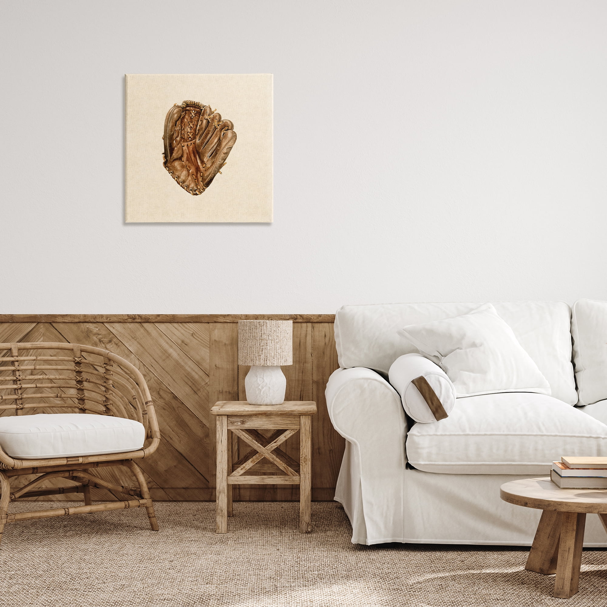Stupell Industries All Star Baseball Glove Canvas Wall Art, design by Bethany Sandoval