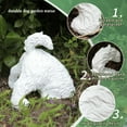 thumbnail image 5 of Funny Dog Statue Outdoor: Durable Garden Sculptures & Statues for Yard Decorations, Perfect Dog Mom Gifts for Women, Unique Garden Decor for Outside, Weather-Resistant Outdoor Dog Garden Statue, 5 of 7