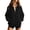 Black, variant on Hurxie Womens Zip Up Sweatshirt Full-zip Fleece Track Jackets Fall Fashion Outfits Winter Clothes with Pockets