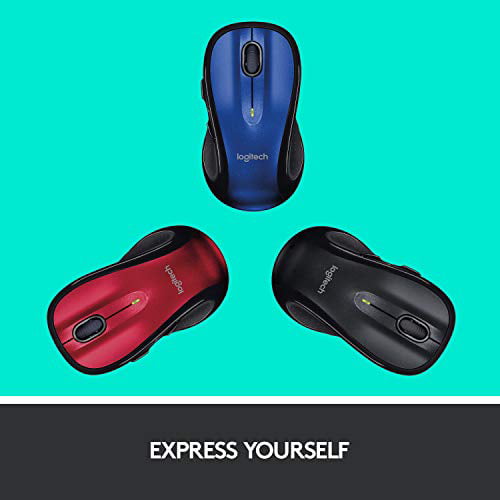 Logitech M510 Wireless Computer Mouse Shape with USB Unifying Receiver, with Back/Forward Buttons Side-to-Side Scrolling, Dark Gray - Walmart.com