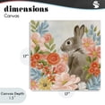 thumbnail image 4 of Stupell Industries Rustic Lodge Bunny In The Blooms Canvas Art, 17 x 17, by Cat Thurman Designs, 4 of 8