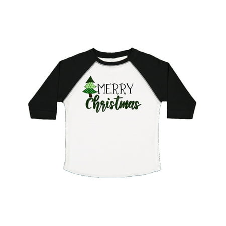 

Inktastic Merry Christmas Green Quilt Pattern Tree Gift Toddler Boy or Toddler Girl T-Shirt