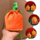 thumbnail image 5 of Fall Candy Bags Pumpkin Shaped Drawstring Bag Orange Velvet Material for Festival Events 10Pack, 5 of 5