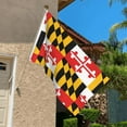 thumbnail image 6 of Flag Of Maryland Pattern Flag Double Sided Printed 3x5 Ft Flag Banner Suitable For Yard Outdoor Party Decorative, 6 of 7