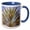 Blue/White, variant on 3drose, Tozeur, Tunisia. Palm Trees in a Desert Oasis., 11oz Two-tone Green Mug
