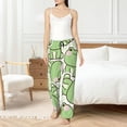 thumbnail image 4 of Fotbe Cute Frog Pantalones de Pijama para Mujer, Pantalones de Dormir, Pantalones Pj con Cordón y Bolsillos-3X-Large, 4 of 6