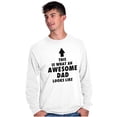 thumbnail image 4 of Cool What an Awesome Dad Looks Like Men's Long Sleeve Tee T Shirt Brisco Brands M, 4 of 6