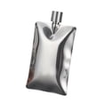 thumbnail image 3 of Frasco para hombre de bolsillo con tapa, fácil de limpiar, multifunción, frasco para fugas, frasco de ron para fiesta, hogar, regalo de cumpleaños, vi Plata, 3 of 8