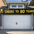 thumbnail image 6 of Golden Glittery Cheers to 80 Years Banner Background Party Decoration Supplies for 80th Birthday Celebrations Photo Backdrop Event Decor Birthday Party Decorations, 6 of 8